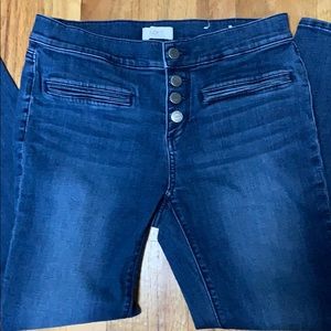 Loft outlet size 6  button front jeans